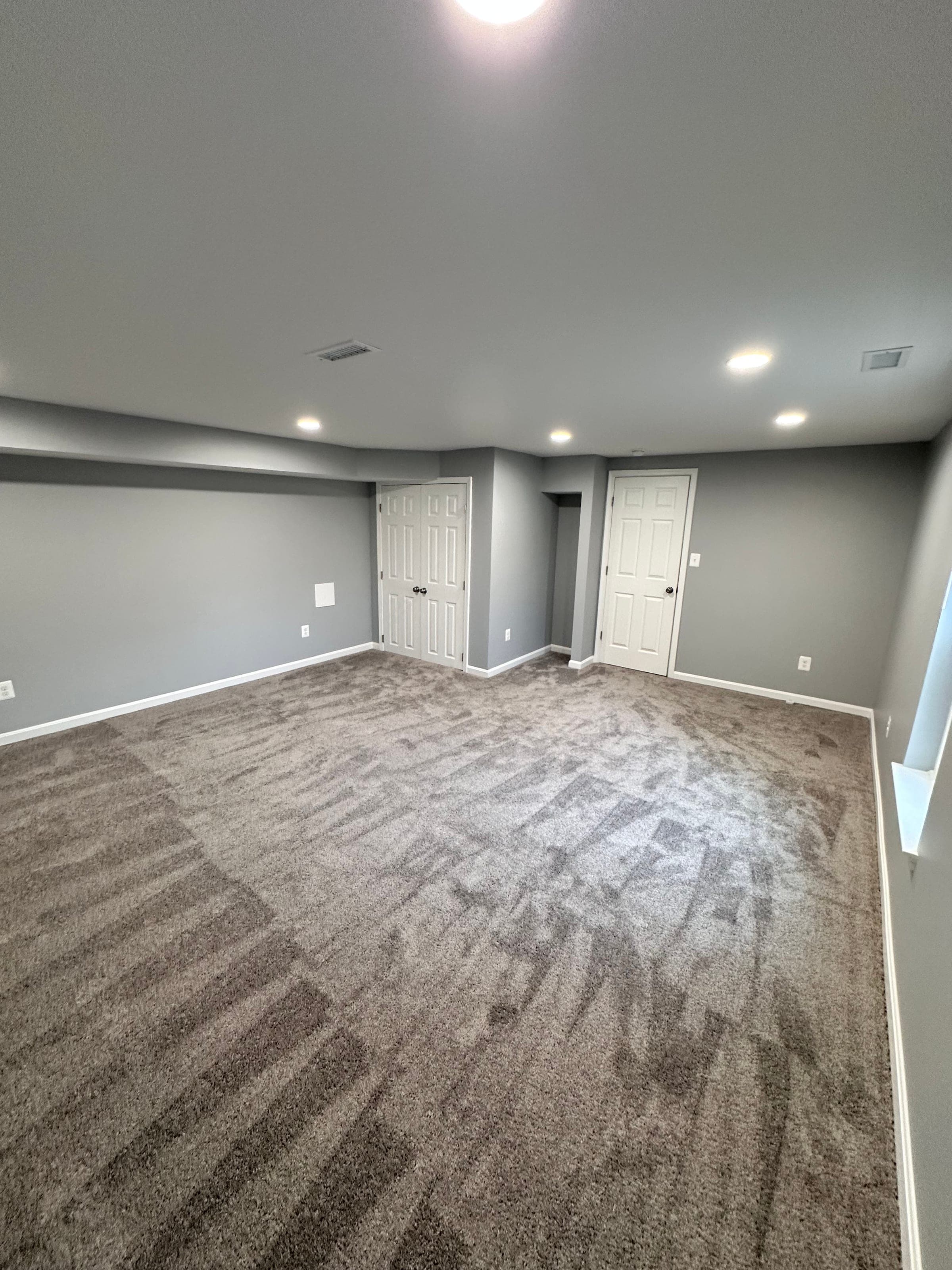 Rec-Room Basement, Oak & Iron Stair, Northern Virginia — finished work, photo 4