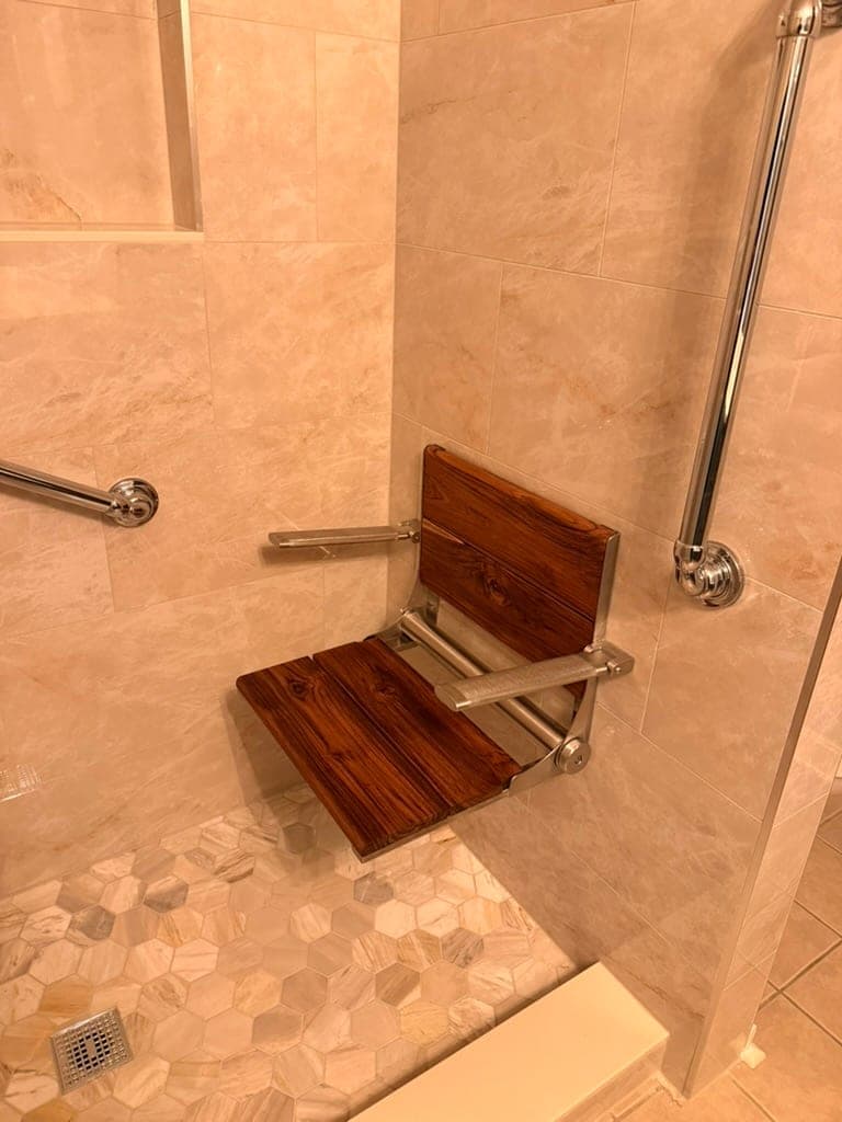 Accessible Bath, Tub-to-Shower Conversion, Northern Virginia — finished work, photo 3