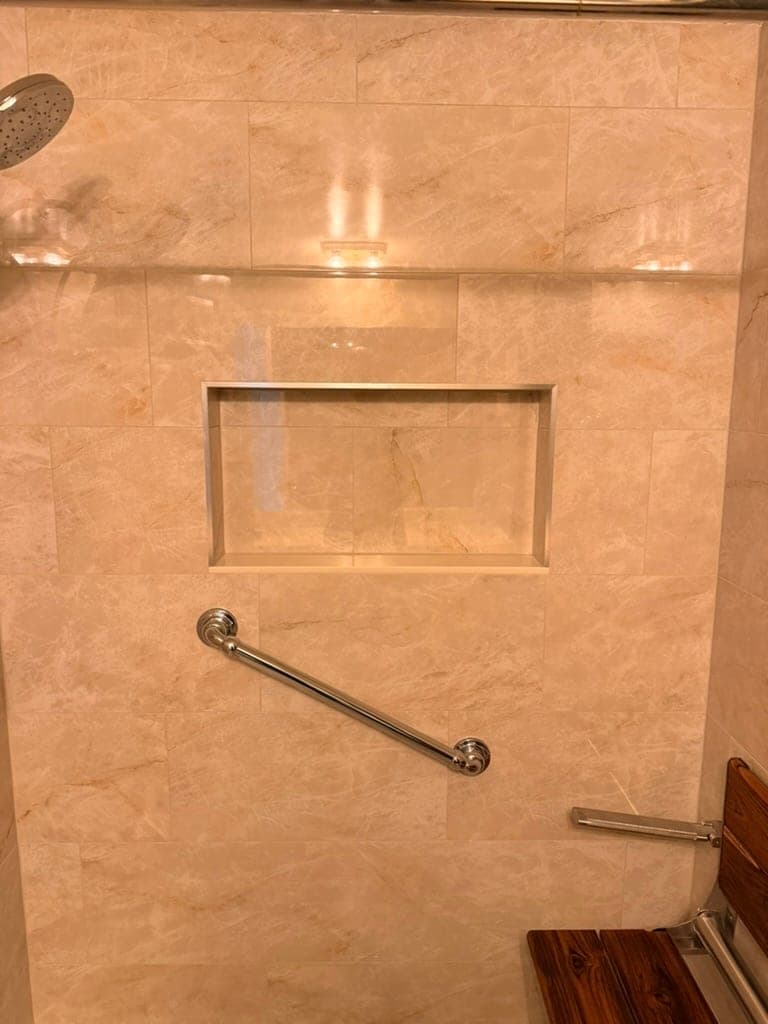 Accessible Bath, Tub-to-Shower Conversion, Northern Virginia — finished work, photo 5