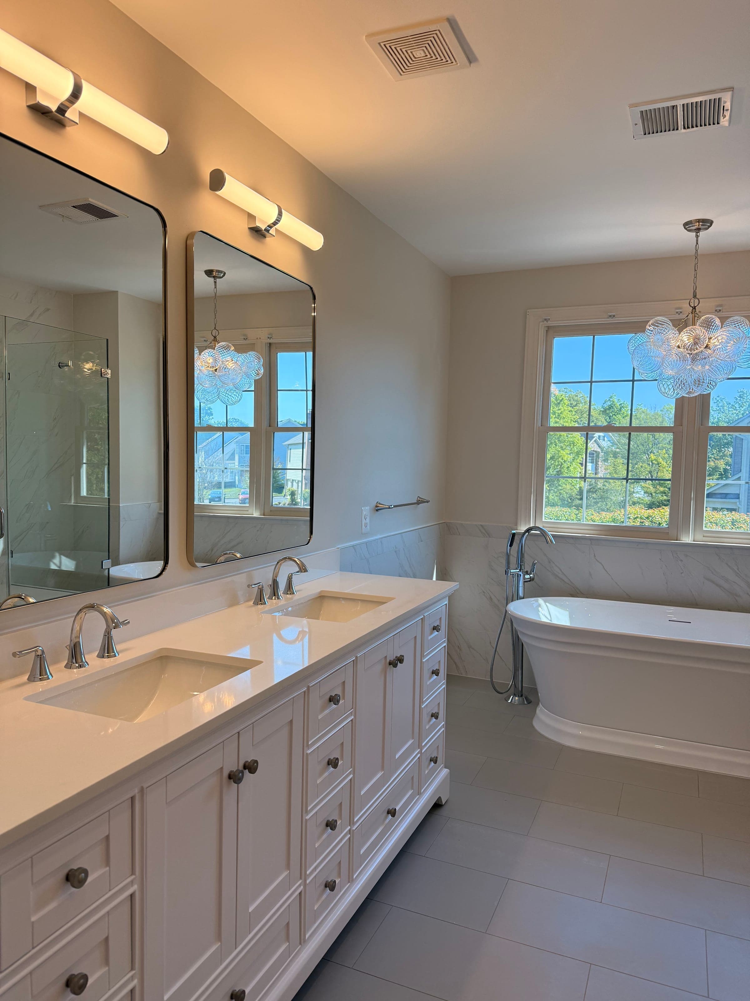 Master Bath, Jacuzzi-to-Freestanding-Tub, Northern Virginia — finished work, photo 5