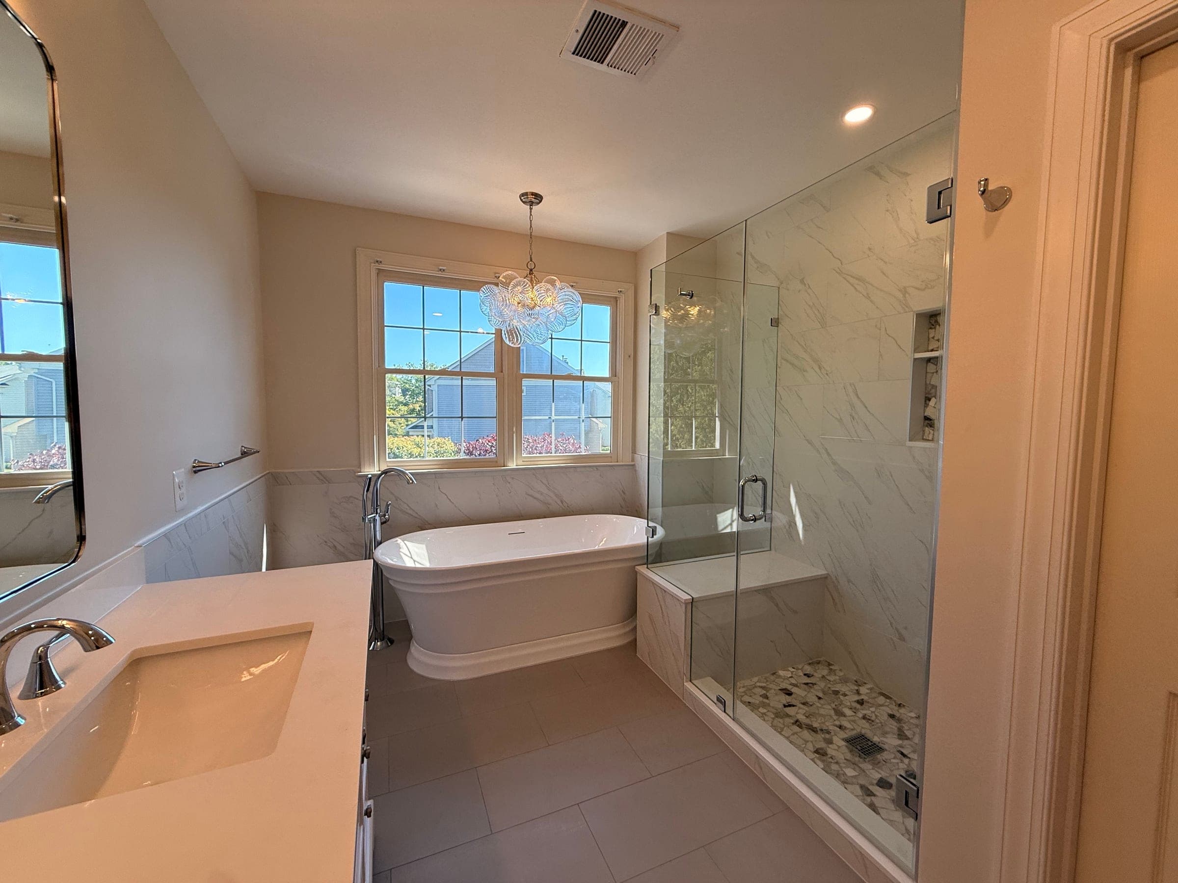 Master Bath, Jacuzzi-to-Freestanding-Tub, Northern Virginia — finished work, photo 1