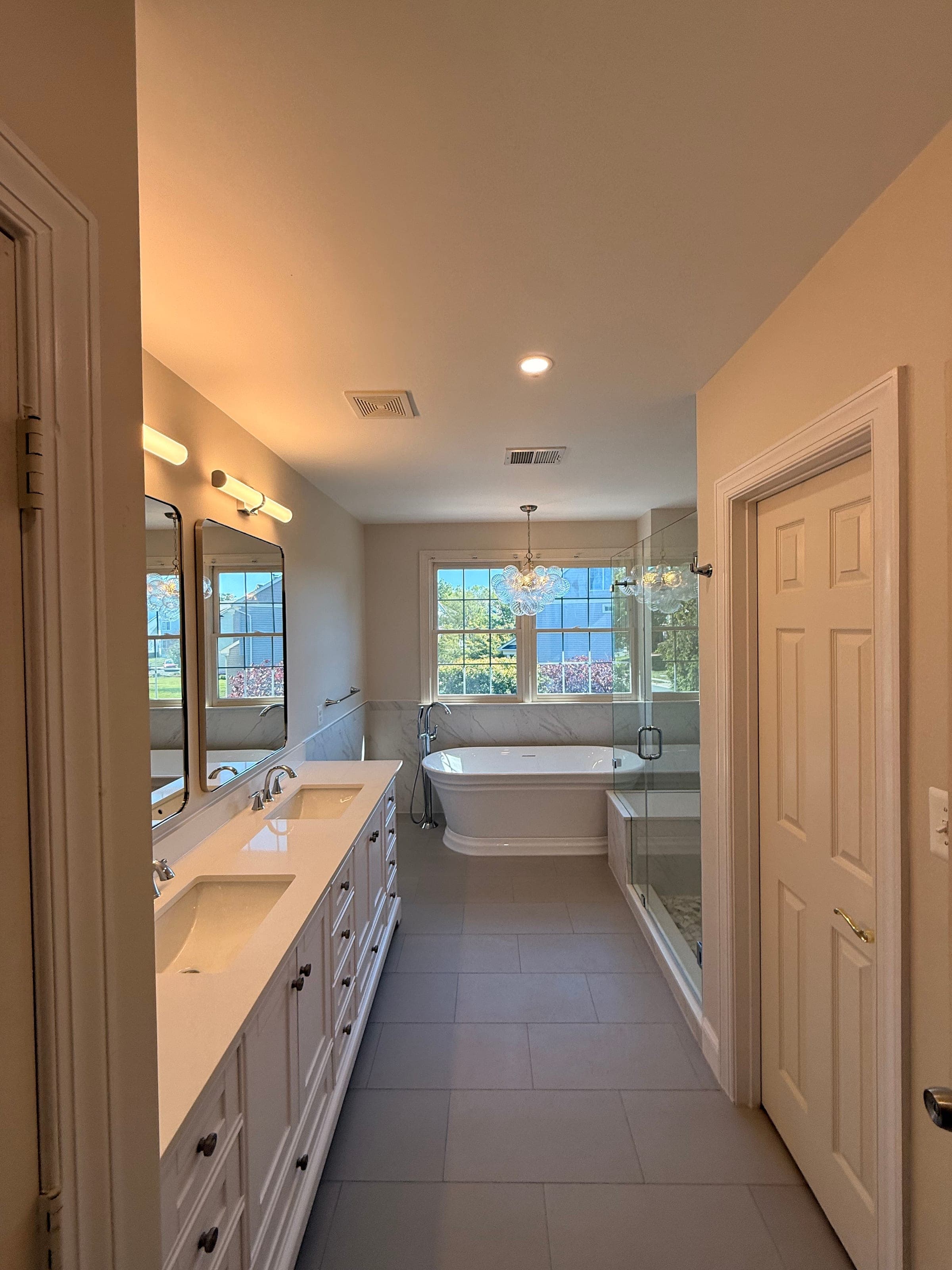 Master Bath, Jacuzzi-to-Freestanding-Tub, Northern Virginia — finished work, photo 6