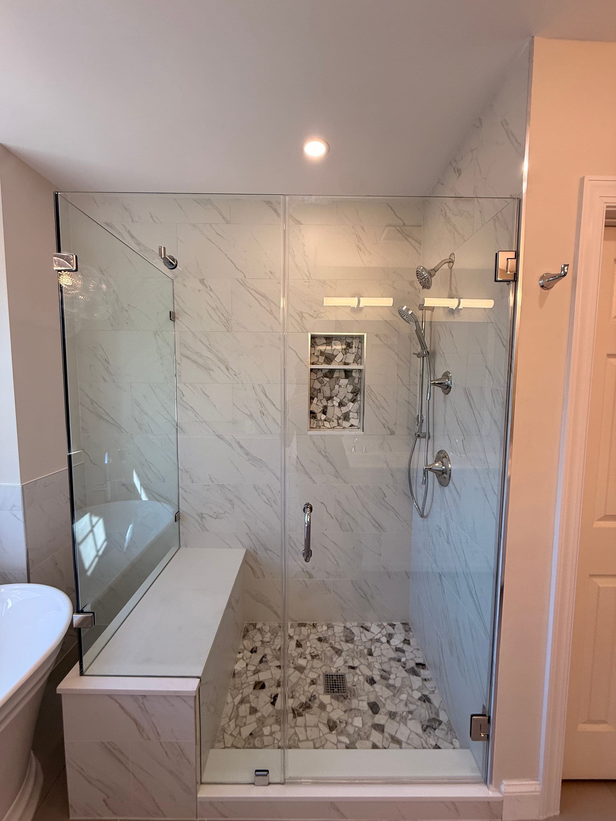 Master Bath, Jacuzzi-to-Freestanding-Tub, Northern Virginia — finished work, photo 2
