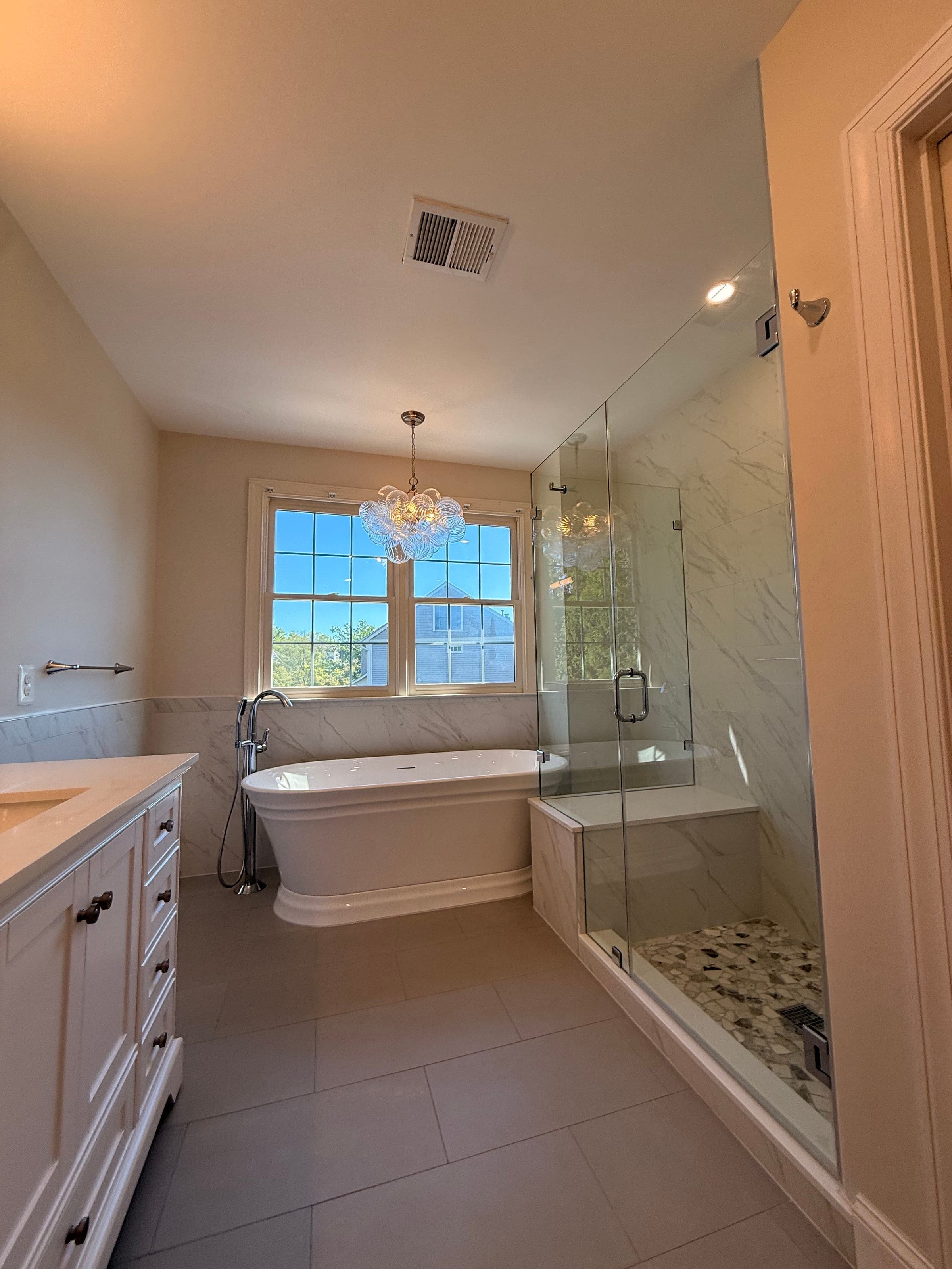 Master Bath, Jacuzzi-to-Freestanding-Tub, Northern Virginia — finished work, photo 7