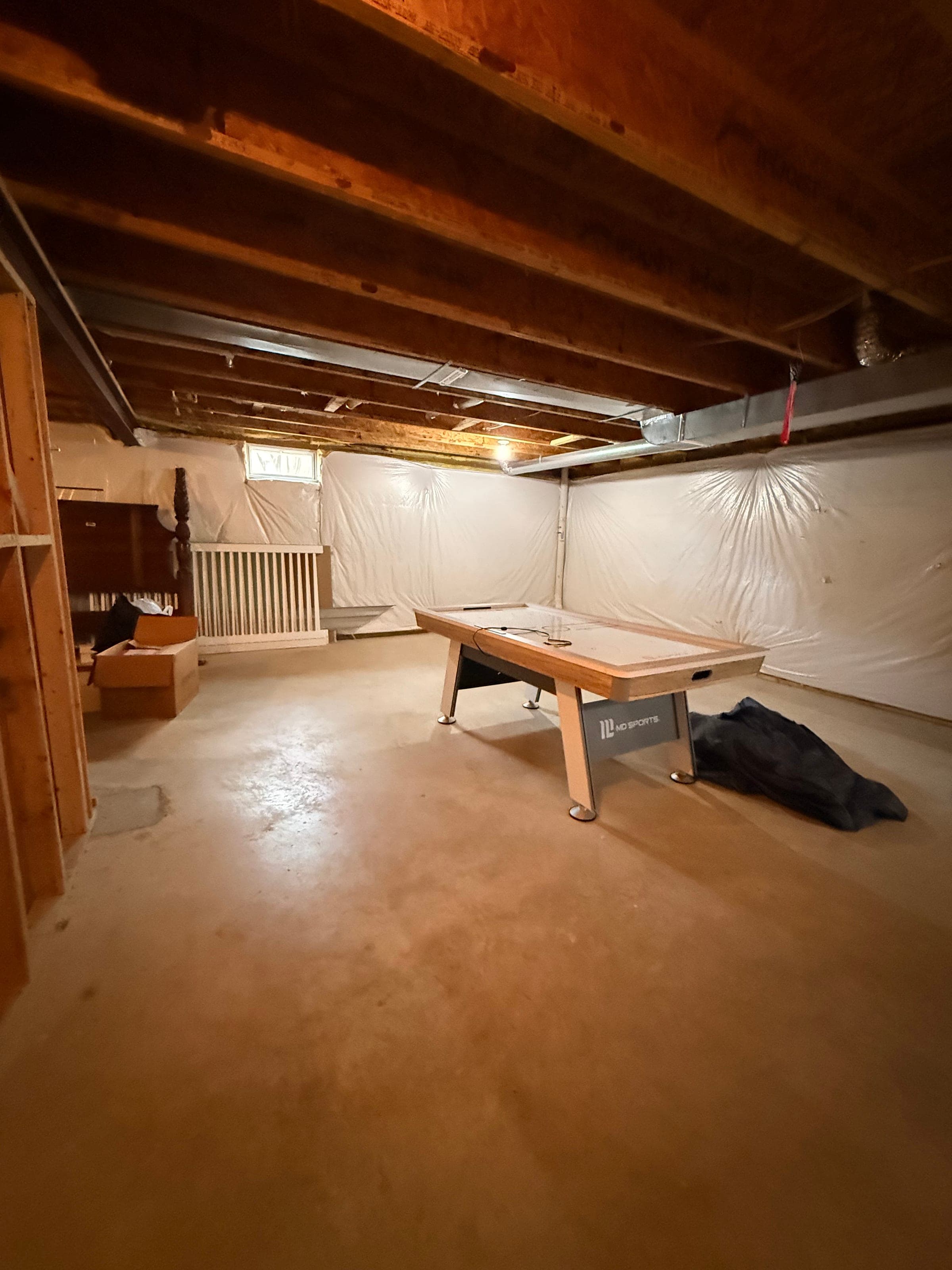Game-Room Basement, Full Finish, Northern Virginia — before
