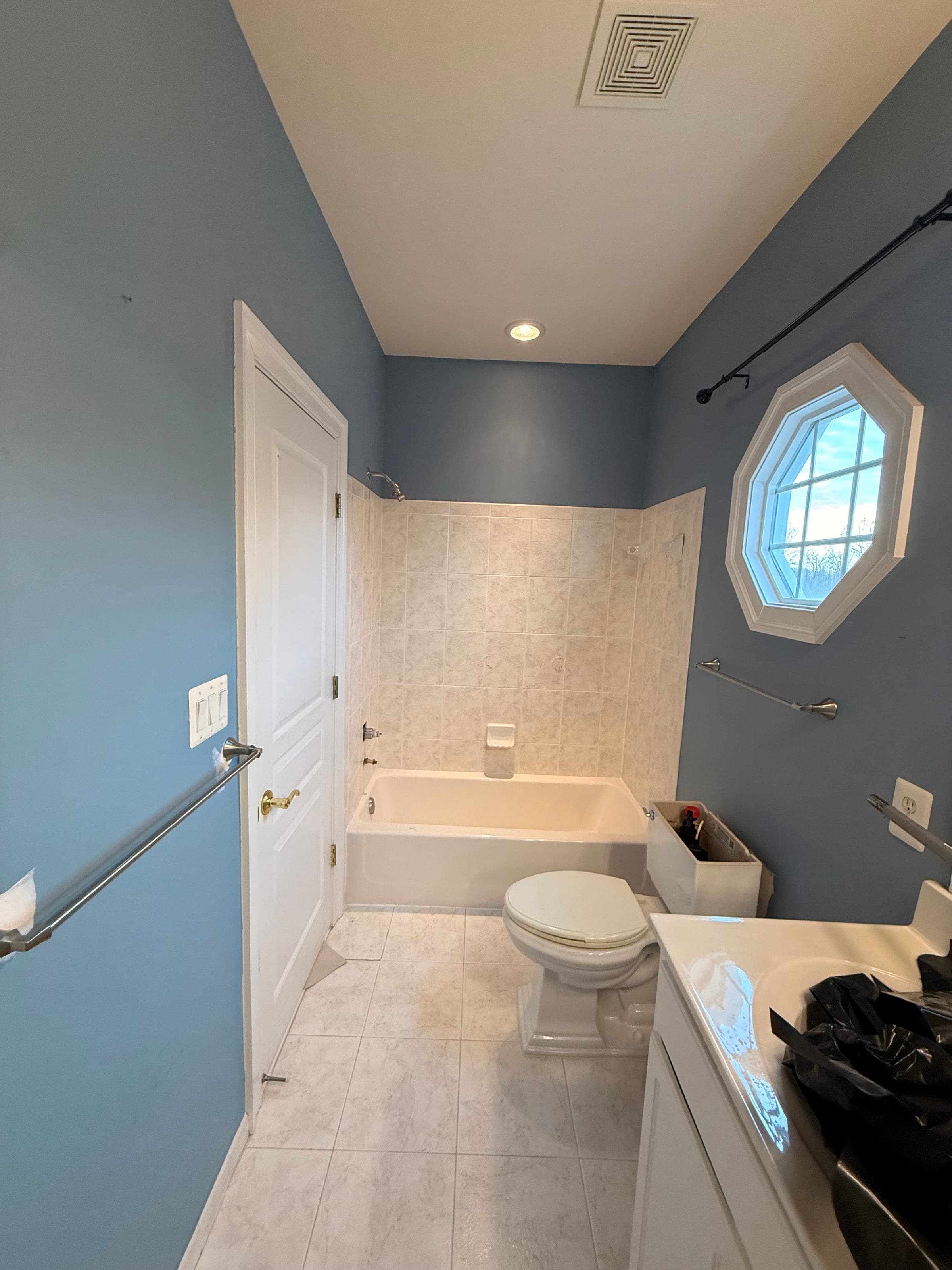 Guest Bath, Tub-to-Walk-In Conversion, Northern Virginia — before